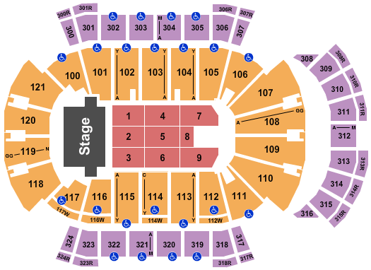 VyStar Veterans Memorial Arena Barry Manilow Seating Chart